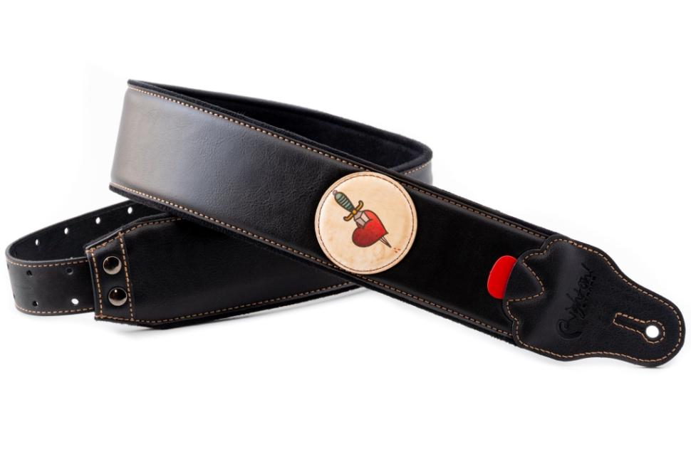 8419612002388 Groove Old School Heart Р РµРјРµРЅСЊ РґР»СЏ РіРёС‚Р°СЂС‹, С‚РµРєСЃС‚РёР»СЊ/СЃРёРЅС‚РµС‚РёРєР°, RightOn Straps