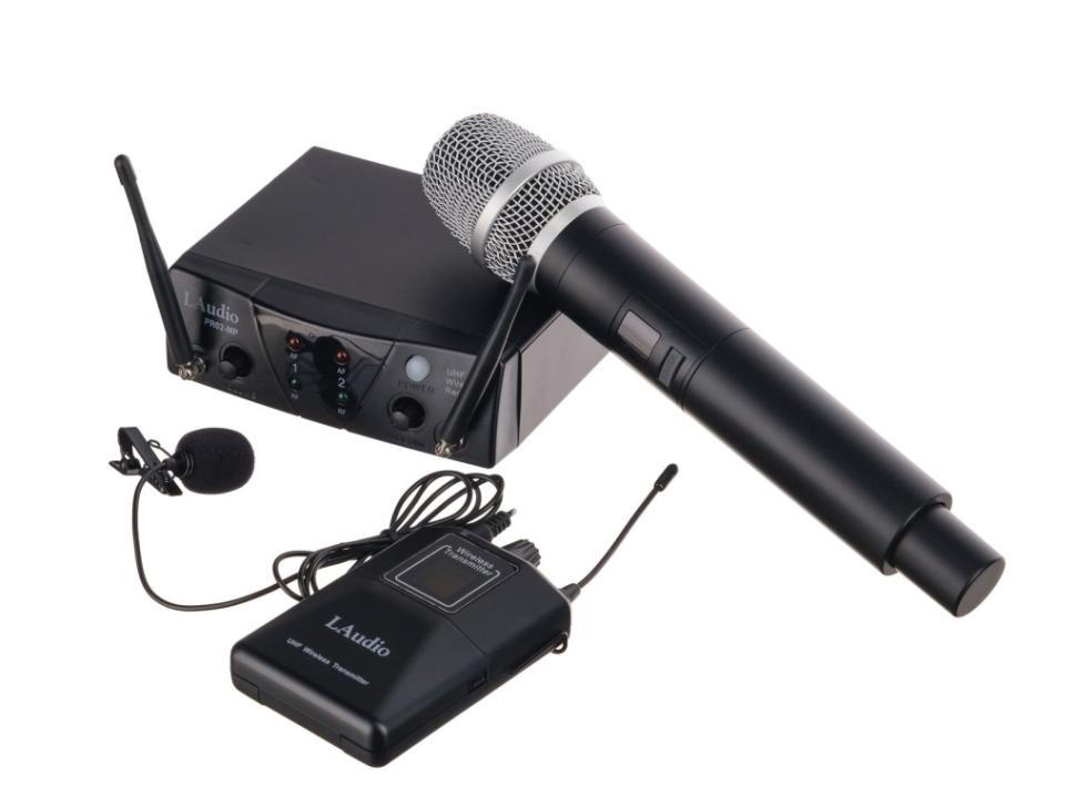 PRO2-MP Р”РІСѓС…РєР°РЅР°Р»СЊРЅР°СЏ СЂР°РґРёРѕСЃРёСЃС‚РµРјР° СЃ СЂСѓС‡РЅС‹Рј РїРµСЂРµРґР°С‚С‡РёРєРѕРј Рё РїРµС‚Р»РёС‡РєРѕР№, LAudio