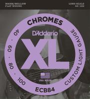 ECB84 Chromes Bass РљРѕРјРїР»РµРєС‚ СЃС‚СЂСѓРЅ РґР»СЏ Р±Р°СЃ-РіРёС‚Р°СЂС‹, Custom Light, 40-100, D'Addario