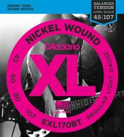 EXL170BT Nickel Wound РљРѕРјРїР»РµРєС‚ СЃС‚СЂСѓРЅ РґР»СЏ Р±Р°СЃ-РіРёС‚Р°СЂС‹, Regular Light, .45-107, D'Addario