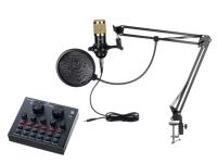V8+BM800 РќР°Р±РѕСЂ РґР»СЏ СЃС‚СЂРёРјР°, РєРѕРЅС„РµСЂРµРЅС†РёР№, РёРіСЂРѕРІРѕР№, СЃС‚СѓРґРёР№РЅС‹Р№ (РјРёРєСЂРѕС„РѕРЅ, Р·РІСѓРєРѕРІР°СЏ РєР°СЂС‚Р°), Foix