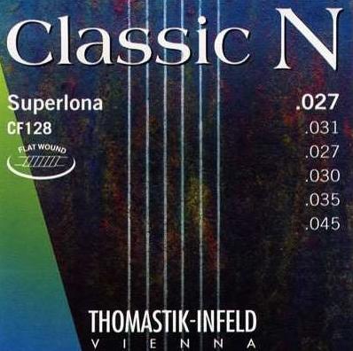 CF128 Classic N РљРѕРјРїР»РµРєС‚ СЃС‚СЂСѓРЅ РґР»СЏ РєР»Р°СЃСЃРёС‡РµСЃРєРѕР№ РіРёС‚Р°СЂС‹, РЅРµР№Р»РѕРЅ/С…СЂРѕРјРёСЂРѕРІР°РЅРЅР°СЏ СЃС‚Р°Р»СЊ 027-045 Thomastik