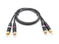 E56-2RCA-2RCA-0100-0 РљР°Р±РµР»СЊ Р°СѓРґРёРѕ 2С…RCA-2С…RCA, 1Рј, ZZcable