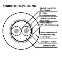 248BLK-100m РљР°Р±РµР»СЊ РјРёРєСЂРѕС„РѕРЅРЅС‹Р№, 2x0,48РјРј, d6, 100Рј, SHNOOR
