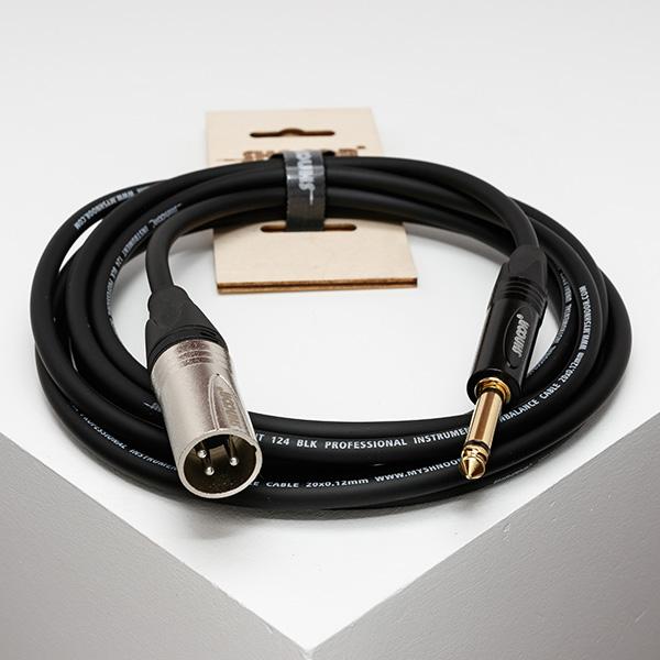 IC124-XMJM-1,5m РљР°Р±РµР»СЊ РёРЅСЃС‚СЂСѓРјРµРЅС‚Р°Р»СЊРЅС‹Р№, XLRM-6.35РјРј РјРѕРЅРѕ, 1.5Рј, SHNOOR