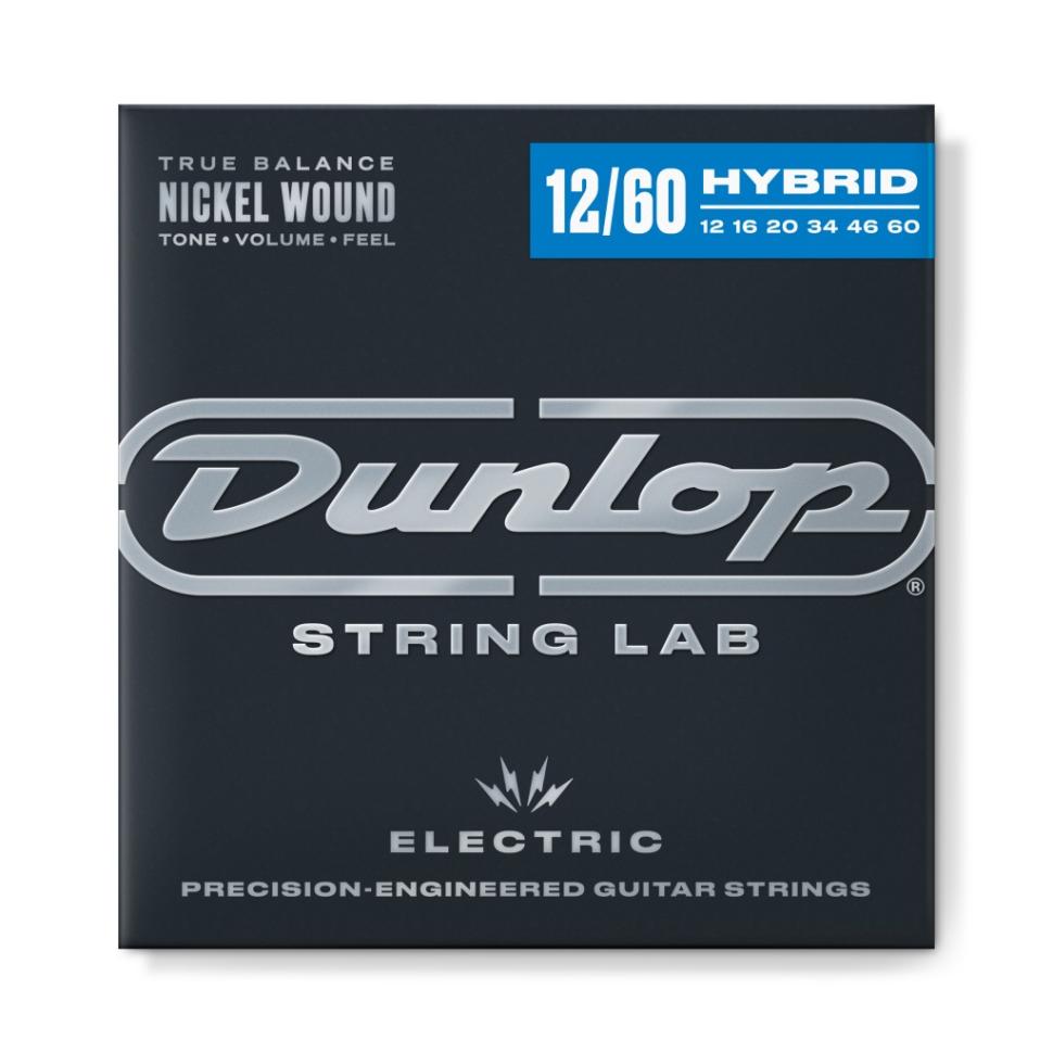 DEN1260 Performance + РљРѕРјРїР»РµРєС‚ СЃС‚СЂСѓРЅ РґР»СЏ СЌР»РµРєС‚СЂРѕРіРёС‚Р°СЂС‹, РЅРёРєРµР»РёСЂРѕРІР°РЅРЅС‹Рµ, Med/ExHeavy, 12-60, Dunlop