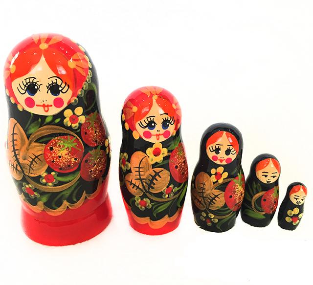 LHM10199 РњР°С‚СЂРµС€РєР° "Р—РµРјР»СЏРЅРёС‡РєР°" 5 РєСѓРєРѕР»СЊРЅР°СЏ, РҐРѕС…Р»РѕРјР°