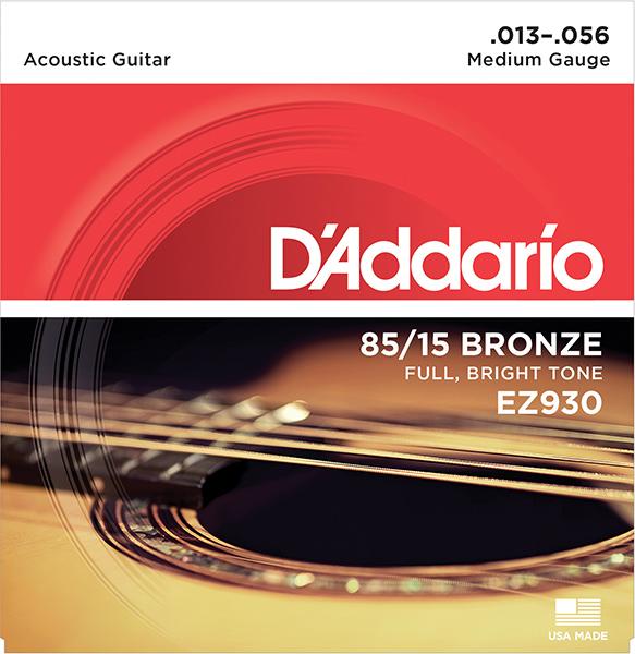 EZ930 AMERICAN BRONZE 85/15 РЎС‚СЂСѓРЅС‹ РґР»СЏ Р°РєСѓСЃС‚РёС‡РµСЃРєРѕР№ РіРёС‚Р°СЂС‹ Medium 13-56 D`Addario