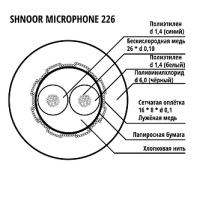 226BLK-100m РљР°Р±РµР»СЊ РјРёРєСЂРѕС„РѕРЅРЅС‹Р№ СЃРёРјРјРµС‚СЂРёС‡РЅС‹Р№, 2x0.26РјРј, d6, 100Рј, SHNOOR