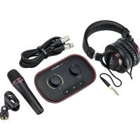 Vocaster-One-Studio Vocaster One Studio РљРѕРјРїР»РµРєС‚ РђСѓРґРёРѕ РёРЅС‚РµСЂС„РµР№СЃ USB, РјРёРєСЂРѕС„РѕРЅ, РЅР°СѓС€РЅРёРєРё, Focusrite
