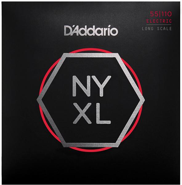 NYXL55110 NYXL РљРѕРјРїР»РµРєС‚ СЃС‚СЂСѓРЅ РґР»СЏ Р±Р°СЃ-РіРёС‚Р°СЂС‹, РЅРёРєРµР»РёСЂРѕРІР°РЅРЅС‹Рµ, Long Scale, Heavy, 55-110, D'Addario