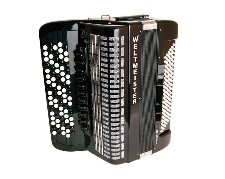 Romance874-IV-120/87-BKIS Romance 874 РђРєРєРѕСЂРґРµРѕРЅ РєРЅРѕРїРѕС‡РЅС‹Р№ 87/120/IV/11/5, С‡РµСЂРЅС‹Р№, Weltmeister