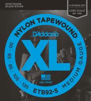 ETB92-5 Tapewound РљРѕРјРїР»РµРєС‚ СЃС‚СЂСѓРЅ РґР»СЏ 5-СЃС‚СЂСѓРЅРЅРѕР№ Р±Р°СЃ-РіРёС‚Р°СЂС‹, РЅРµР№Р»РѕРЅ. РѕРїР», Medium, 50-135, D'Addario