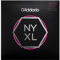 NYXL45130 NYXL РљРѕРјРїР»РµРєС‚ СЃС‚СЂСѓРЅ РґР»СЏ 5-СЃС‚СЂСѓРЅРЅРѕР№ Р±Р°СЃ-РіРёС‚Р°СЂС‹, Long Scale, Reg Light, 45-130, D'Addario