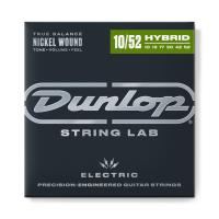 DEN1052 РљРѕРјРїР»РµРєС‚ СЃС‚СЂСѓРЅ РґР»СЏ СЌР»РµРєС‚СЂРѕРіРёС‚Р°СЂС‹, РЅРёРєРµР»РёСЂРѕРІР°РЅРЅС‹Рµ, Light/Heavy, 10-52, Dunlop