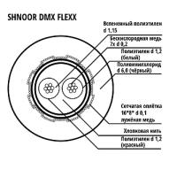 DMX-Flexx-BLK-100m РљР°Р±РµР»СЊ &AES/EBU РіРёР±РєРёР№, d6,0, С‡С‘СЂРЅС‹Р№, 100Рј, SHNOOR