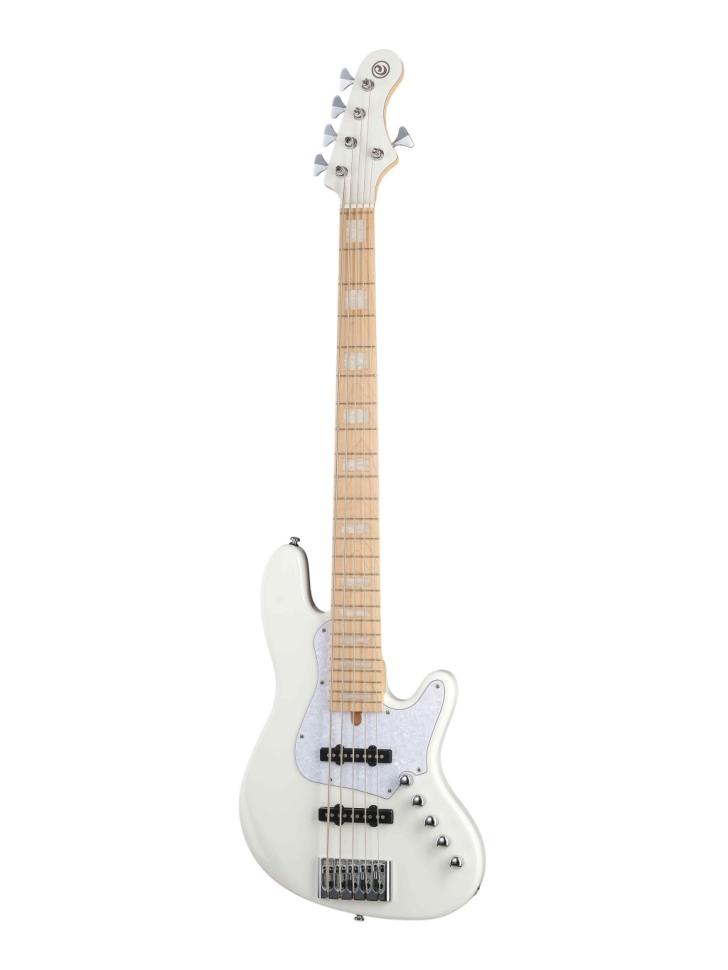 NJS5-WHT Elrick NJS Series Р‘Р°СЃ-РіРёС‚Р°СЂР° 5-СЃС‚СЂСѓРЅРЅР°СЏ, Р±РµР»Р°СЏ, СЃ С‡РµС…Р»РѕРј, Cort