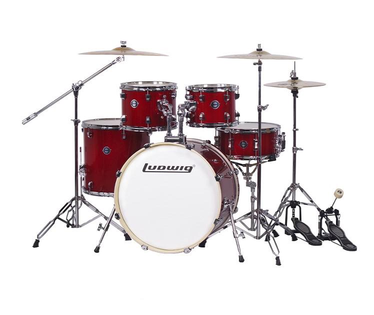 LC196-3 Accent Pro Р‘Р°СЂР°Р±Р°РЅРЅР°СЏ СѓСЃС‚Р°РЅРѕРІРєР°, РєСЂР°СЃРЅР°СЏ, 2 РєРѕСЂРѕР±РєРё, Ludwig