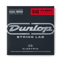 DEN0942 РљРѕРјРїР»РµРєС‚ СЃС‚СЂСѓРЅ РґР»СЏ СЌР»РµРєС‚СЂРѕРіРёС‚Р°СЂС‹, РЅРёРєРµР»РёСЂРѕРІР°РЅРЅС‹Рµ, Light, 9-42, Dunlop