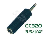 CC320 РџРµСЂРµС…РѕРґРЅРёРє (СЂР°Р·СЉРµРј РїРµСЂРµС…РѕРґРЅРѕР№) 3,5РјРј, РјРѕРЅРѕ, С€С‚РµРєРµСЂ - 6,35РјРј, РјРѕРЅРѕ, РіРЅРµР·РґРѕ, Soundking