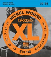 EXL110 XL NICKEL WOUND РЎС‚СЂСѓРЅС‹ РґР»СЏ СЌР»РµРєС‚СЂРѕРіРёС‚Р°СЂС‹ Regular Light 10-46 D`Addario