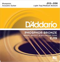 EJ19 Phosphor Bronze РљРѕРјРїР»РµРєС‚ СЃС‚СЂСѓРЅ РґР»СЏ Р°РєСѓСЃС‚РёС‡РµСЃРєРѕР№ РіРёС‚Р°СЂС‹, С„/Р±, Bluegrass, 12-56, D'Addario
