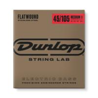 DBFS45105M Flatwound Medium Scale РљРѕРјРїР»РµРєС‚ СЃС‚СЂСѓРЅ РґР»СЏ Р±Р°СЃ-РіРёС‚Р°СЂС‹, СЃС‚Р°Р»СЊ, 45-105, Dunlop