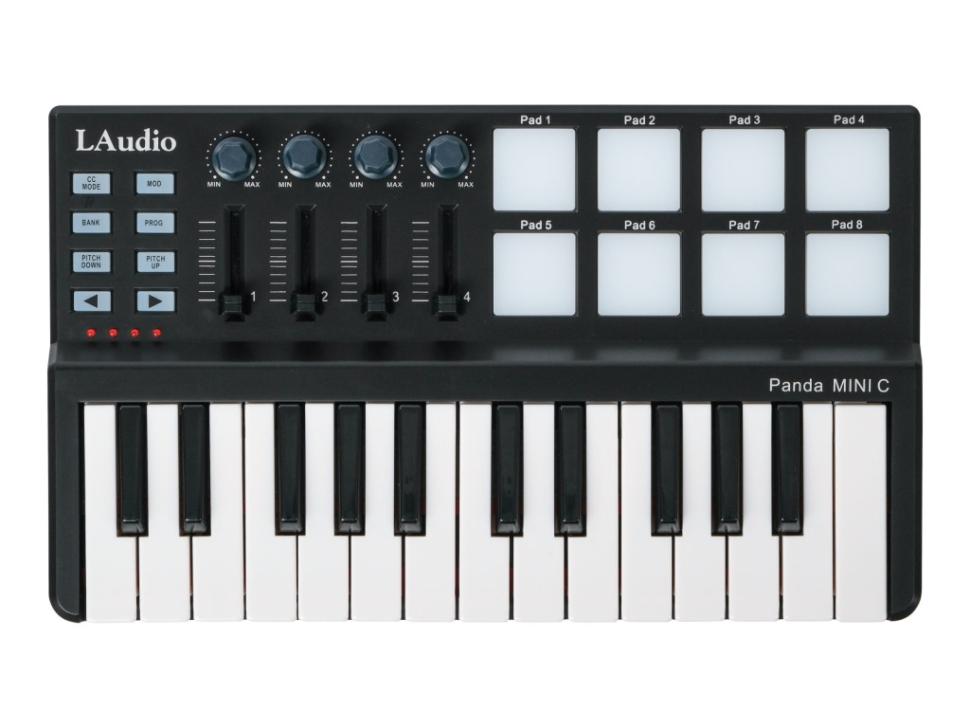 PandaminiC MIDI-РєРѕРЅС‚СЂРѕР»Р»РµСЂ, 25 РєР»Р°РІРёС€, LAudio