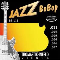 BB111 Jazz BeBob РљРѕРјРїР»РµРєС‚ СЃС‚СЂСѓРЅ РґР»СЏ СЌР»РµРєС‚СЂРѕРіРёС‚Р°СЂС‹, Р•xtra Light, СЃС‚Р°Р»СЊ/РЅРёРєРµР»СЊ, 11-47, Thomastik
