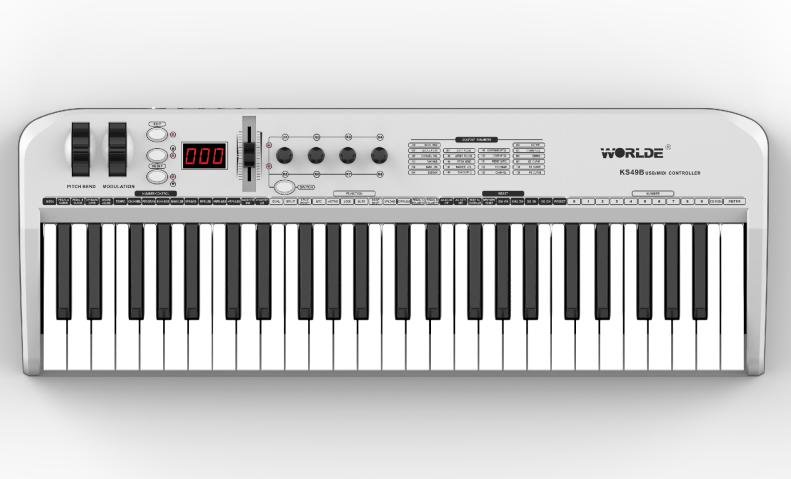 KS49B MIDI-РєРѕРЅС‚СЂРѕР»Р»РµСЂ, 49 РєР»Р°РІРёС€, LAudio