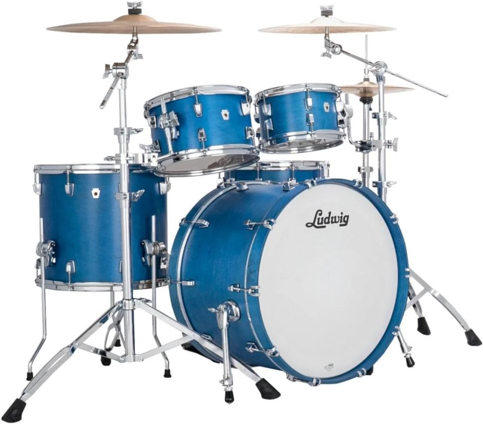 LN34204FTX-PB NeuSonic Rapid Mod2 РќР°Р±РѕСЂ Р±Р°СЂР°Р±Р°РЅРѕРІ, СЃРёРЅРёР№, Ludwig