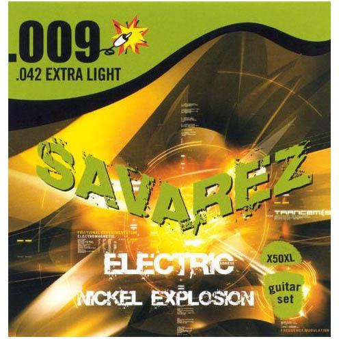 X50XL Explosion РљРѕРјРїР»РµРєС‚ СЃС‚СЂСѓРЅ РґР»СЏ СЌР»РµРєС‚СЂРѕРіРёС‚Р°СЂС‹, РЅРёРєРµР»РёСЂРѕРІР°РЅРЅС‹Рµ, 9-42, Savarez