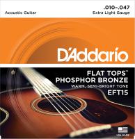 EFT15 FLAT TOPS РЎС‚СЂСѓРЅС‹ РґР»СЏ Р°РєСѓСЃС‚РёС‡РµСЃРєРѕР№ РіРёС‚Р°СЂС‹ С„РѕСЃС„РѕСЂРЅР°СЏ Р±СЂРѕРЅР·Р° 10-47 D`Addario