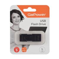 00-00025961 Slider Р¤Р»РµС€-РЅР°РєРѕРїРёС‚РµР»СЊ 4GB USB2.0, РїР»Р°СЃС‚РёРє, С‡РµСЂРЅС‹Р№ РјР°С‚РѕРІС‹Р№, GoPower