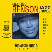 GR112 George Benson Jazz РљРѕРјРїР»РµРєС‚ СЃС‚СЂСѓРЅ РґР»СЏ Р°РєСѓСЃС‚РёС‡РµСЃРєРѕР№ РіРёС‚Р°СЂС‹, РєСЂСѓРіР»Р°СЏ РѕРїР»РµС‚РєР°, 12-53, Thomastik