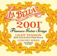 2001FL-Flamenco-Light РљРѕРјРїР»РµРєС‚ СЃС‚СЂСѓРЅ РґР»СЏ С„Р»Р°РјРµРЅРєРѕ РіРёС‚Р°СЂС‹, СЃР»Р°Р±РѕРµ РЅР°С‚., РїРѕСЃРµСЂРµР±СЂ., La Bella