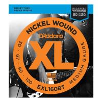 EXL160BT Nickel Wound РљРѕРјРїР»РµРєС‚ СЃС‚СЂСѓРЅ РґР»СЏ Р±Р°СЃ-РіРёС‚Р°СЂС‹, СЃР±Р°Р»Р°РЅСЃ. РЅР°С‚СЏР¶РµРЅРёРµ, Medium, 50-120, D'Addario
