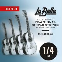FG114 РљРѕРјРїР»РµРєС‚ СЃС‚СЂСѓРЅ РґР»СЏ СѓРјРµРЅСЊС€РµРЅРЅРѕР№ РєР»Р°СЃСЃРёС‡РµСЃРєРѕР№ 1/4 РіРёС‚Р°СЂС‹ La Bella