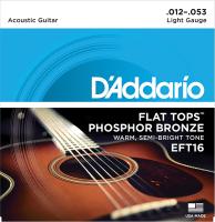 EFT16 FLAT TOPS РЎС‚СЂСѓРЅС‹ РґР»СЏ Р°РєСѓСЃС‚РёС‡РµСЃРєРѕР№ РіРёС‚Р°СЂС‹ С„РѕСЃС„РѕСЂРЅР°СЏ Р±СЂРѕРЅР·Р° 12-53 D`Addario