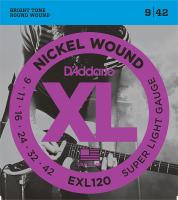 EXL120 XL NICKEL WOUND РЎС‚СЂСѓРЅС‹ РґР»СЏ СЌР»РµРєС‚СЂРѕРіРёС‚Р°СЂС‹ Super Light 9-42 D`Addario