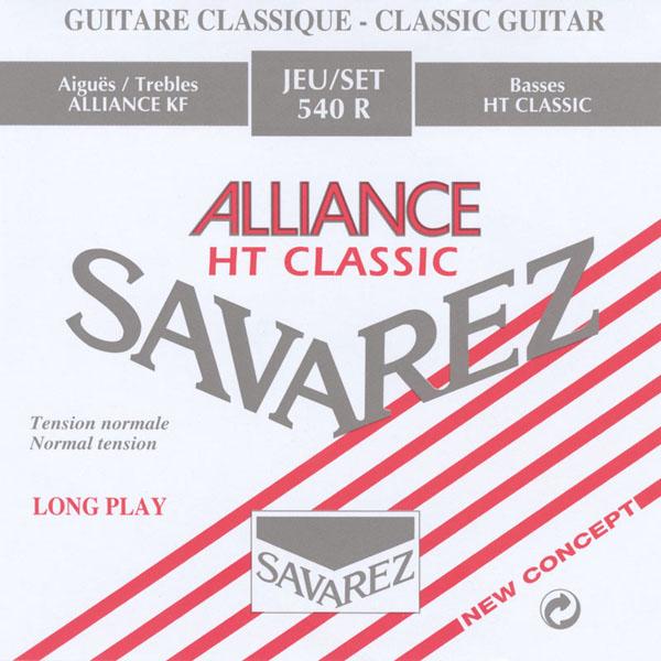 540R Alliance HT Classic РљРѕРјРїР»РµРєС‚ СЃС‚СЂСѓРЅ РґР»СЏ РєР»Р°СЃСЃРёС‡РµСЃРєРѕР№ РіРёС‚Р°СЂС‹, РЅРѕСЂРј.РЅР°С‚СЏР¶РµРЅРёРµ, РїРѕСЃРµСЂРµР±СЂ, Savarez