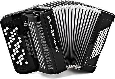 Romance602-II-72/60-BK Romance 602 РђРєРєРѕСЂРґРµРѕРЅ РєРЅРѕРїРѕС‡РЅС‹Р№ 60/72/II/3, С‡РµСЂРЅС‹Р№, Weltmeister