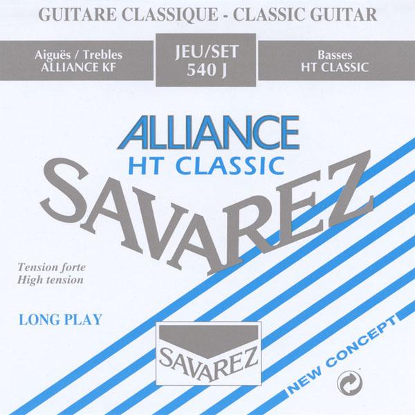 540J Alliance HT Classic РљРѕРјРїР»РµРєС‚ СЃС‚СЂСѓРЅ РґР»СЏ РєР»Р°СЃСЃРёС‡РµСЃРєРѕР№ РіРёС‚Р°СЂС‹, СЃРёР»СЊРЅРѕРµ РЅР°С‚СЏР¶РµРЅРёРµ, РїРѕСЃРµСЂРµР±, Savarez