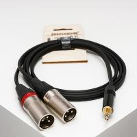 MJ2XM-3m Y-РєР°Р±РµР»СЊ 3,5РјРј РјРёРЅРёРґР¶РµРє - 2 XLRm, 3Рј, SHNOOR
