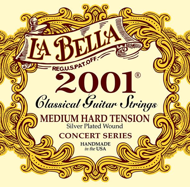 2001MH Medium Hard РљРѕРјРїР»РµРєС‚ СЃС‚СЂСѓРЅ РґР»СЏ РєР»Р°СЃСЃРёС‡РµСЃРєРѕР№ РіРёС‚Р°СЂС‹, СЃСЂ-СЃРёР»СЊРЅРѕРµ РЅР°С‚СЏР¶., La Bella