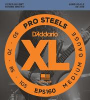 EPS160 ProSteels РљРѕРјРїР»РµРєС‚ СЃС‚СЂСѓРЅ РґР»СЏ Р±Р°СЃ-РіРёС‚Р°СЂС‹, Medium, 50-105, Long Scale, D'Addario