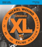 EXL160 XL NICKEL WOUND РЎС‚СЂСѓРЅС‹ РґР»СЏ Р±Р°СЃ-РіРёС‚Р°СЂС‹ Long Medium 50-105 D`Addario