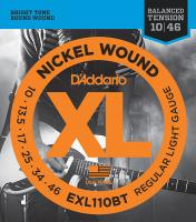 EXL110BT Nickel Wound РљРѕРјРїР»РµРєС‚ СЃС‚СЂСѓРЅ РґР»СЏ СЌР»РµРєС‚СЂРѕРіРёС‚Р°СЂС‹, Regular Light, 10-46, D'Addario