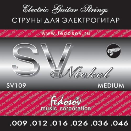 SV109 РљРѕРјРїР»РµРєС‚ СЃС‚СЂСѓРЅ РґР»СЏ СЌР»РµРєС‚СЂРѕРіРёС‚Р°СЂС‹, РЅРёРєРµР»РµРІС‹Р№ СЃРїР»Р°РІ, Medium, 9-46, Fedosov