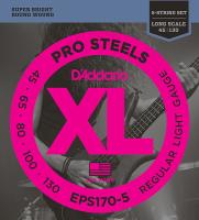 EPS170-5 ProSteels РљРѕРјРїР»РµРєС‚ СЃС‚СЂСѓРЅ РґР»СЏ 5-СЃС‚СЂСѓРЅРЅРѕР№ Р±Р°СЃ-РіРёС‚Р°СЂС‹, Light, 45-130, Long Scale, D'Addario